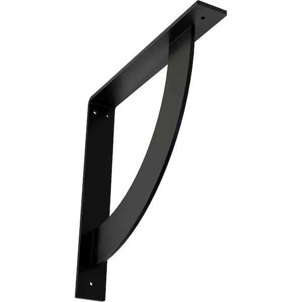 Ekena Millwork Bulwark Steel Bracket, Powder Coated Black 2"W x 14"D x 14"H BKTM02X14X14BUPBL - main